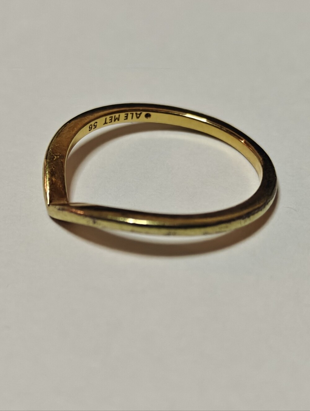 Pandora V-shaped Gold Plated Ring - Picture 10 of 11